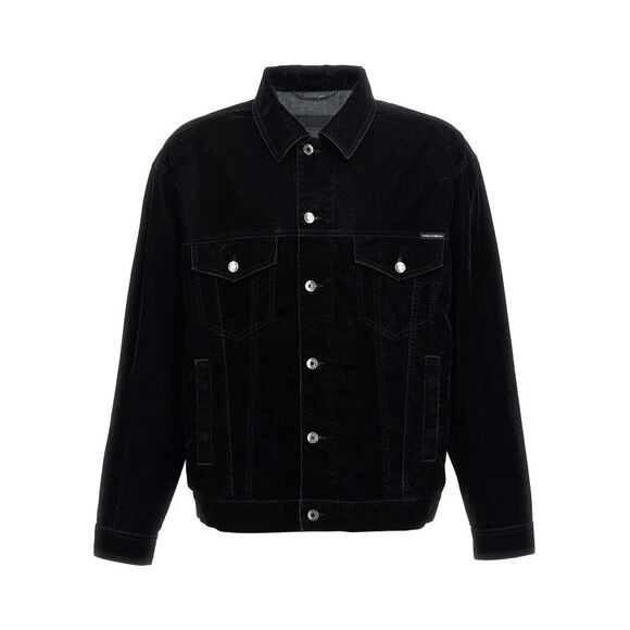 Dolce & Gabbana Men Velvet Shirt Jacket